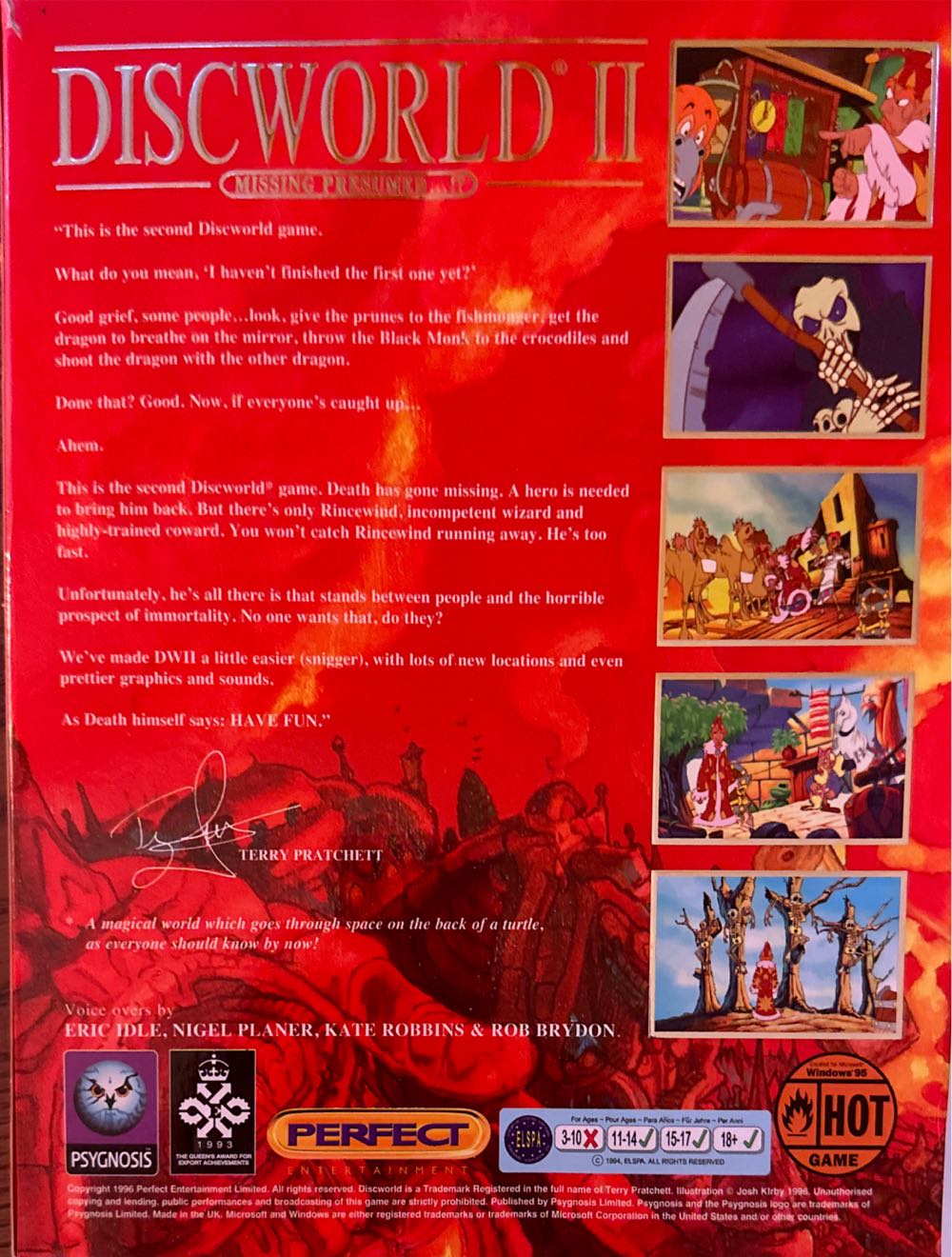 Discworld II: Mortally Bytes! - Microsoft Windows (Psygnosis Limited) video game collectible [Barcode 5016597022887] - Main Image 2