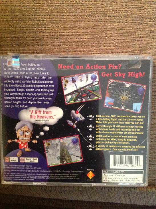 Jumping Flash 2 - Sony PlayStation (Sony Computer Entertainment - 1) video game collectible [Barcode 711719410829] - Main Image 2