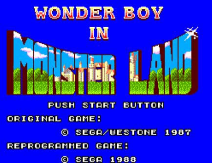Wonder Boy in Monster Land - Sega Master System (Sega - 1) video game collectible - Main Image 3