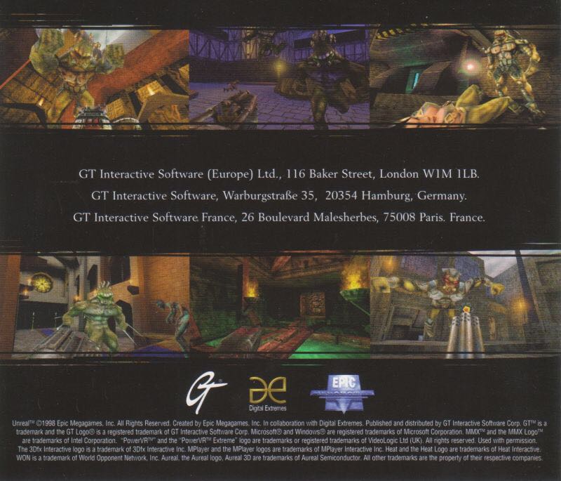 Unreal - PC (GT Interactive - 1) video game collectible [Barcode 8713747014484] - Main Image 2