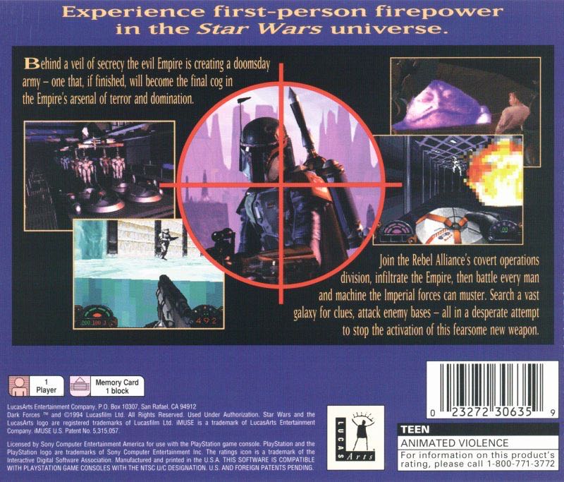 Star Wars: Dark Forces - Sony PSP Go (LucasArts - 1) video game collectible - Main Image 2