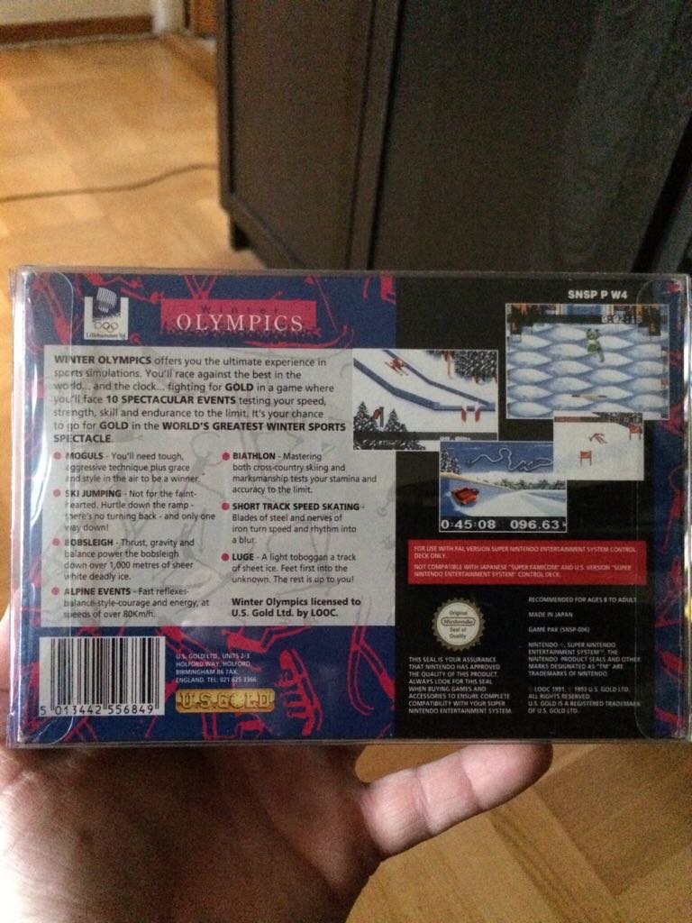 Winter Olympics - Nintendo Super Nintendo Entertainment System (SNES) video game collectible [Barcode 5013442556849] - Main Image 2