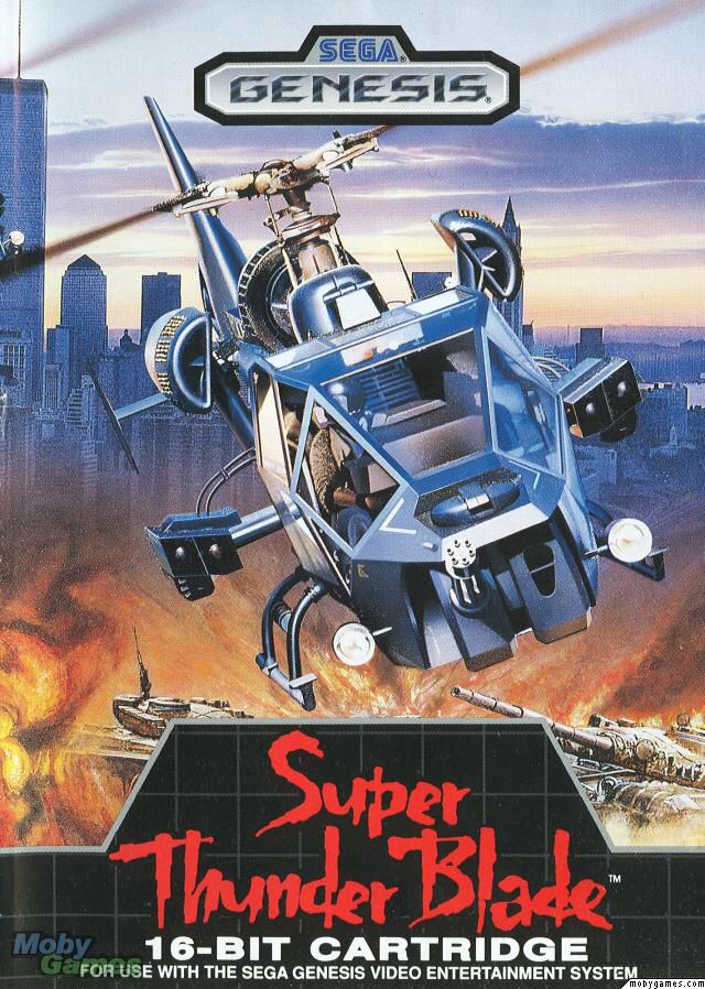 Super Thunder Blade - Sega Genesis (Mega Drive) video game collectible - Main Image 1