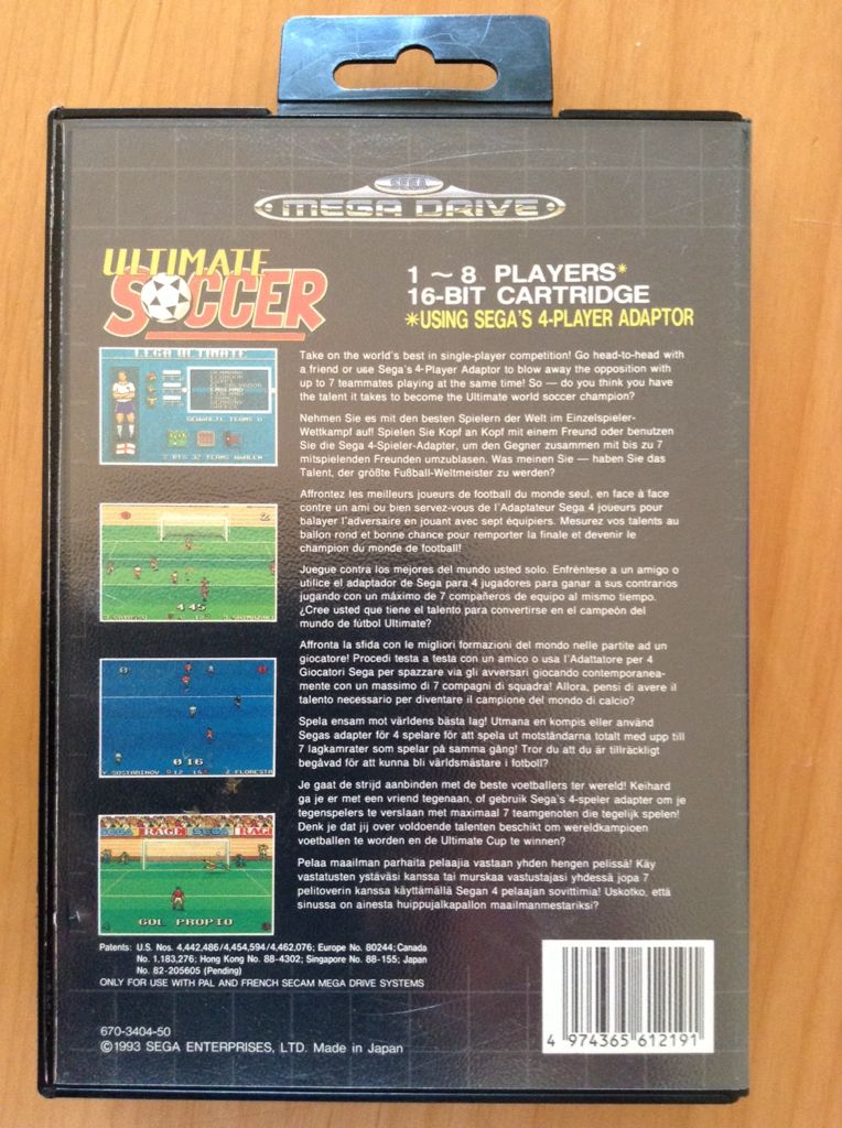 Ultimate Soccer - Sega Mega Drive (Sega - 1-8) video game collectible [Barcode 4974365612191] - Main Image 2