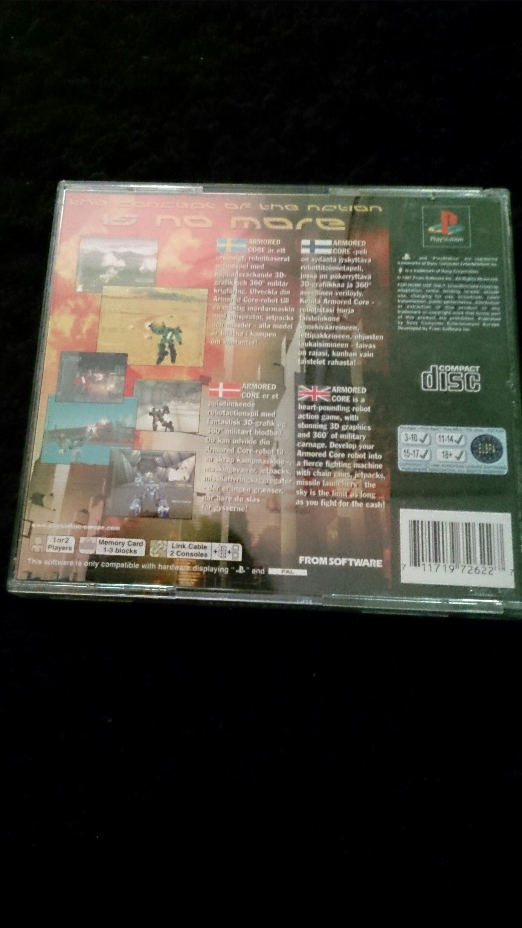 Armored Core - Sony PlayStation video game collectible [Barcode 71171272] - Main Image 2