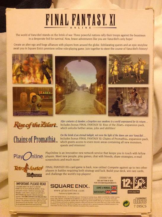 Final Fantasy XI: Online - PC (Square Enix - 1) video game collectible [Barcode 3307210176950] - Main Image 2