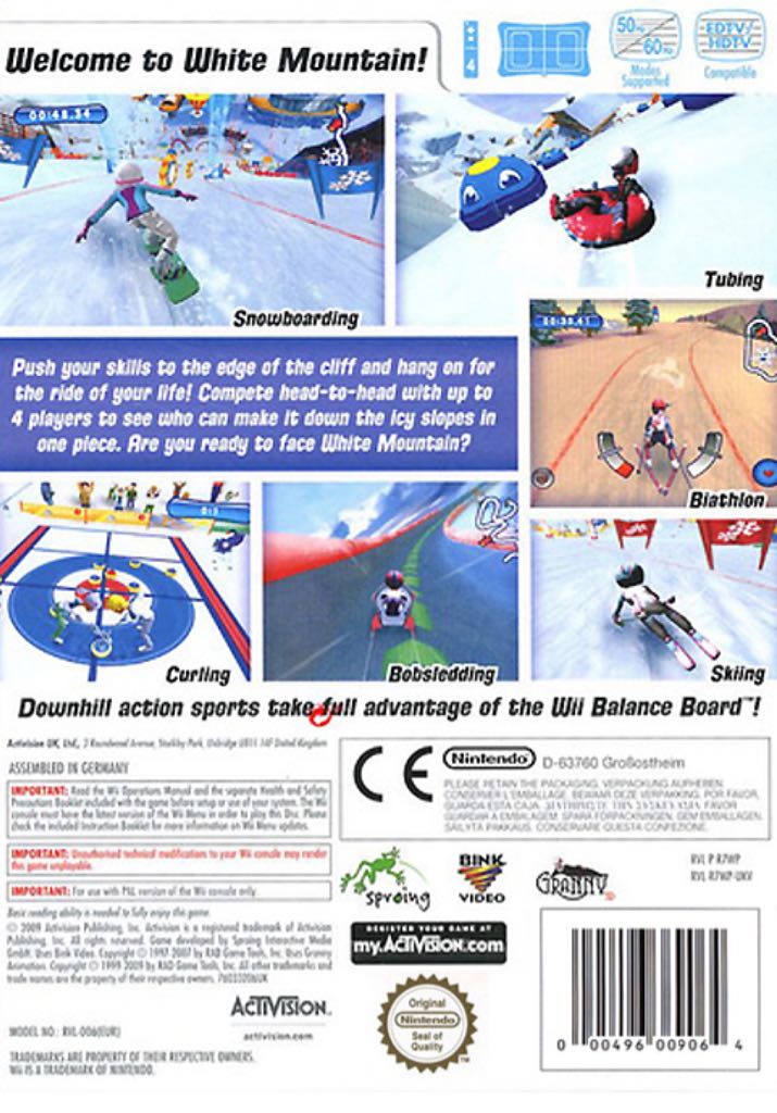 Mountain Sports - Nintendo Wii (Activision - 4) video game collectible [Barcode 047875760356] - Main Image 2