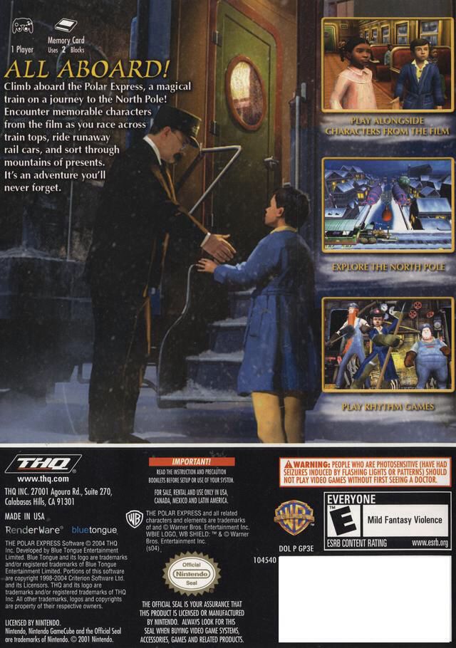The Polar Express - Nintendo GameCube (THQ) video game collectible - Main Image 2