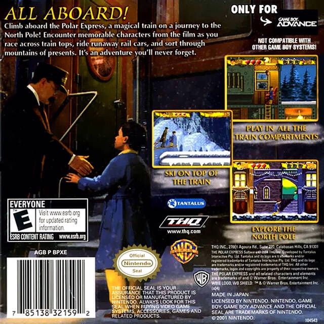 The Polar Express - Nintendo Game Boy Advance (GBA) video game collectible - Main Image 2
