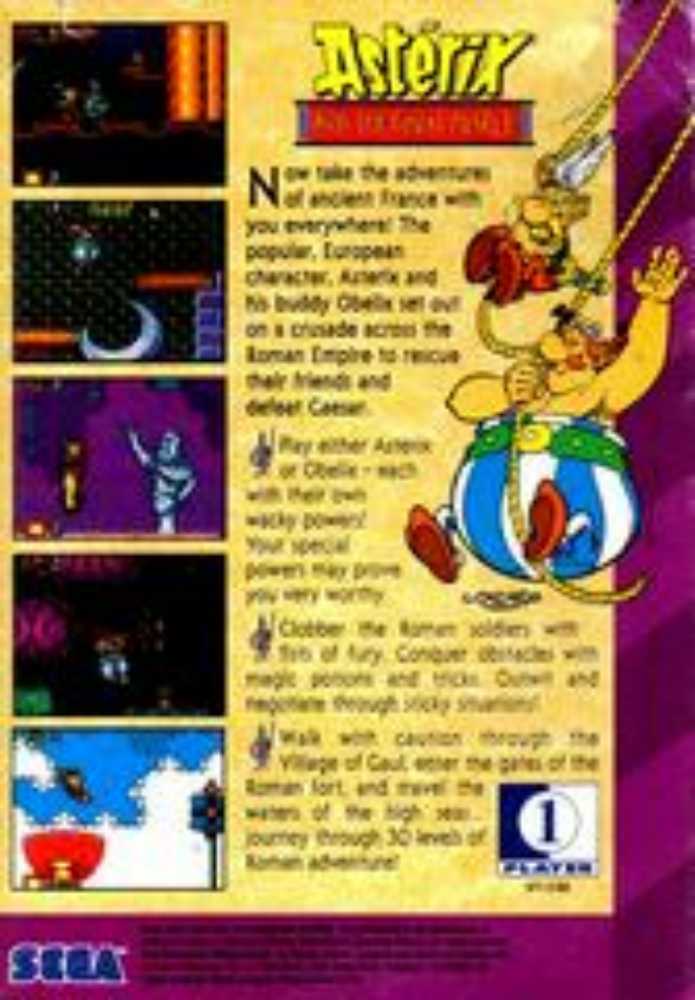 Asterix and the Great Rescue - Sega Game Gear (Sega - 1) video game collectible - Main Image 2