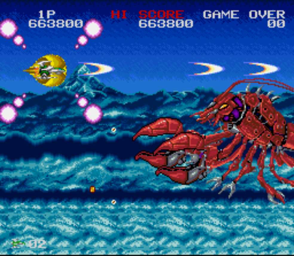 Darius Twin - Nintendo Super Nintendo Entertainment System (SNES) (Taito Corporation - 1) video game collectible [Barcode 020588010413] - Main Image 4