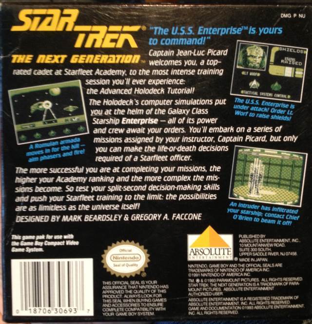 Star Trek The Next Generation - Nintendo Game Boy video game collectible - Main Image 2
