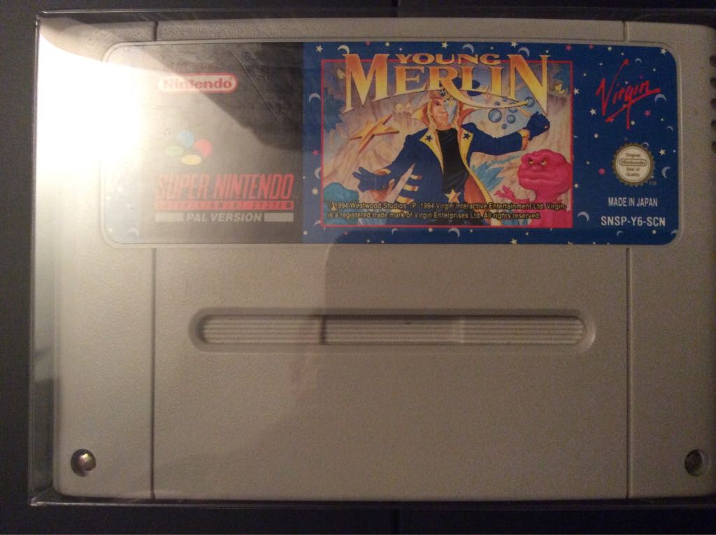 Young Merlin - Nintendo Super Nintendo Entertainment System (SNES) video game collectible - Main Image 1