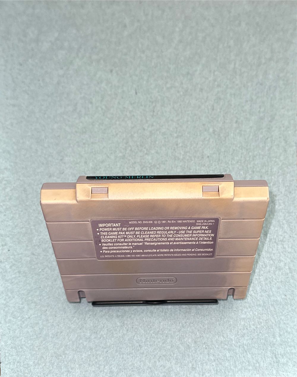 Young Merlin - Nintendo Super Nintendo Entertainment System (SNES) video game collectible - Main Image 4