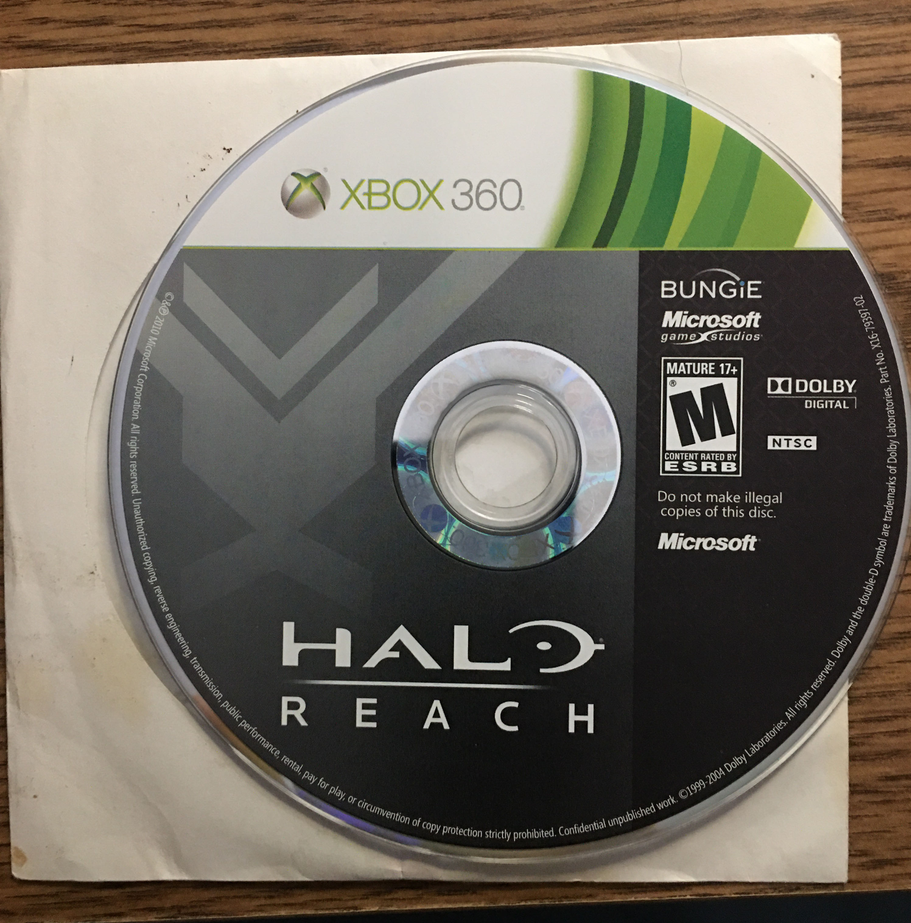 Halo Reach - Microsoft Xbox 360 (Microsoft - 1-16) video game collectible [Barcode 885370040159] - Main Image 3