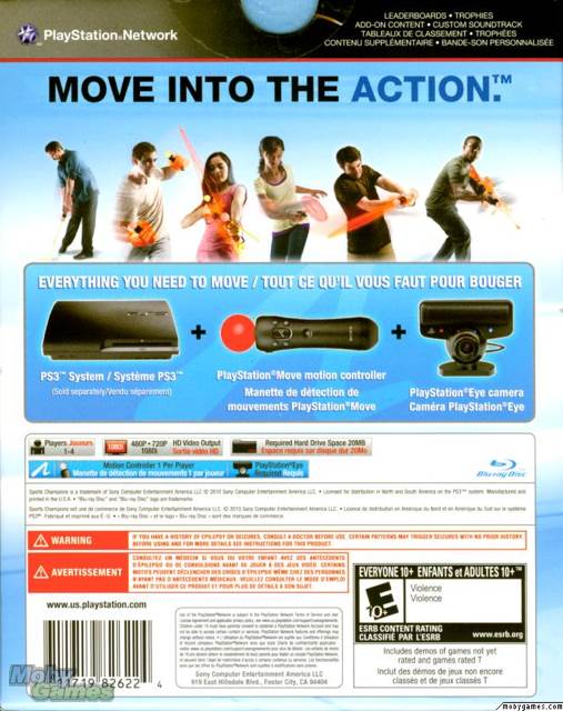 Sports Champions - Sony PlayStation 3 (PS3) (Sony Computer Entertainnent - 4) video game collectible [Barcode 711719827320] - Main Image 2