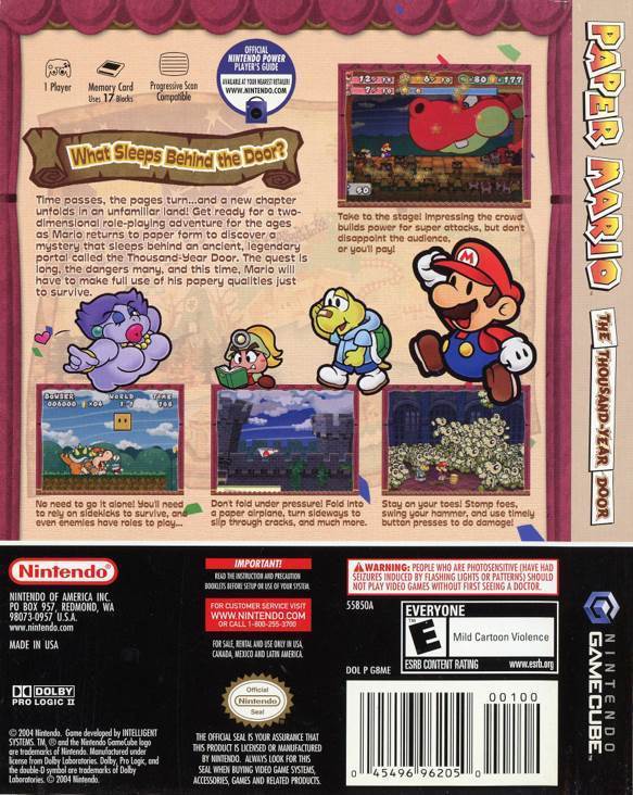 Paper Mario: The Thousand Year Door - Nintendo GameCube (Nintendo - 1) video game collectible [Barcode 045496962067] - Main Image 2