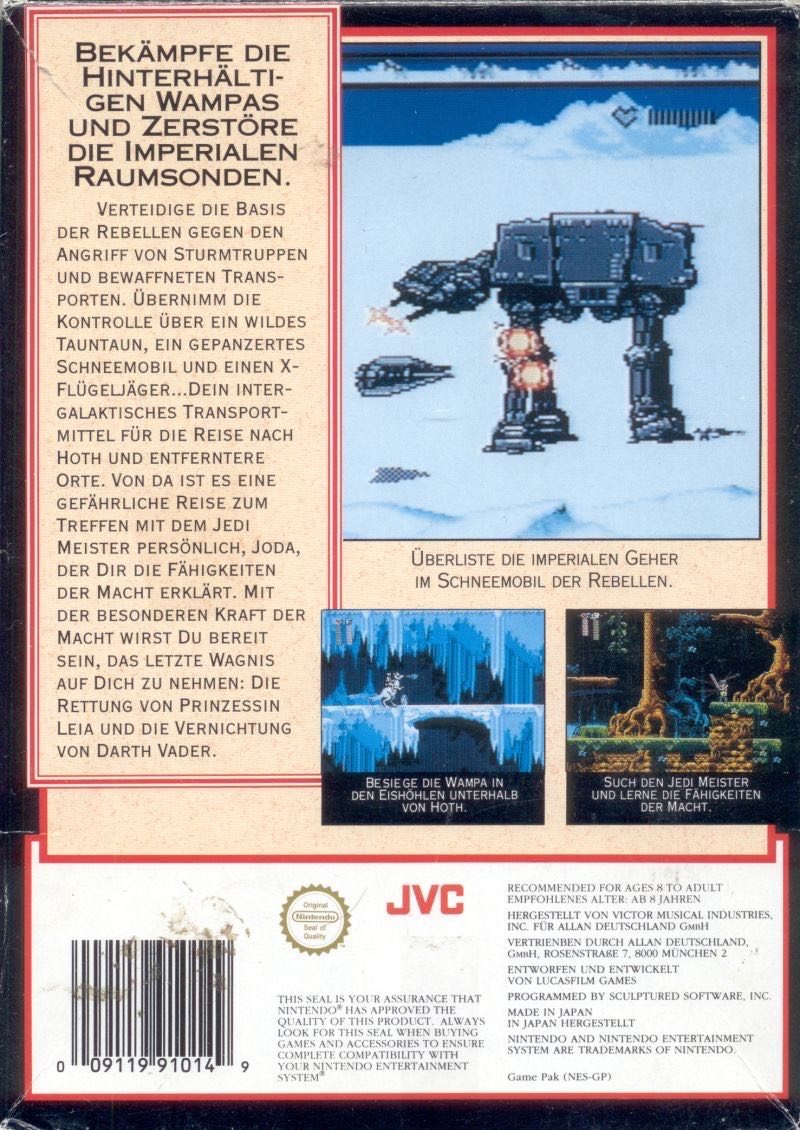 Star Wars - Nintendo Entertainment System (NES) (JVC - 1) video game collectible - Main Image 2