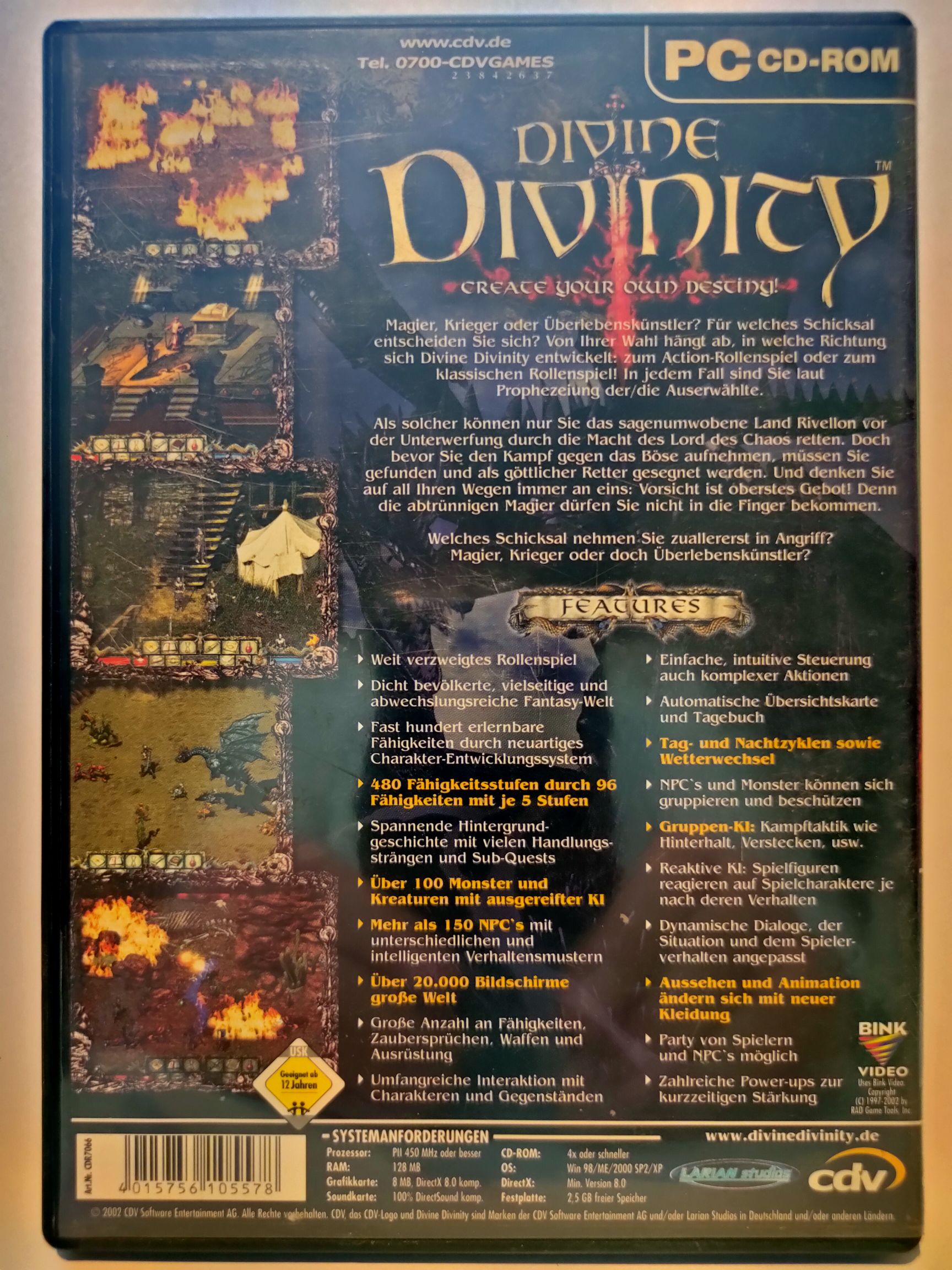Divine Divinity - CD Projekt GOG video game collectible [Barcode 4015756106148] - Main Image 2