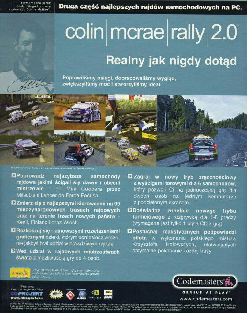 Colin Mcrae Rally 2.0 - Sony PlayStation video game collectible [Barcode 5024866241259] - Main Image 2