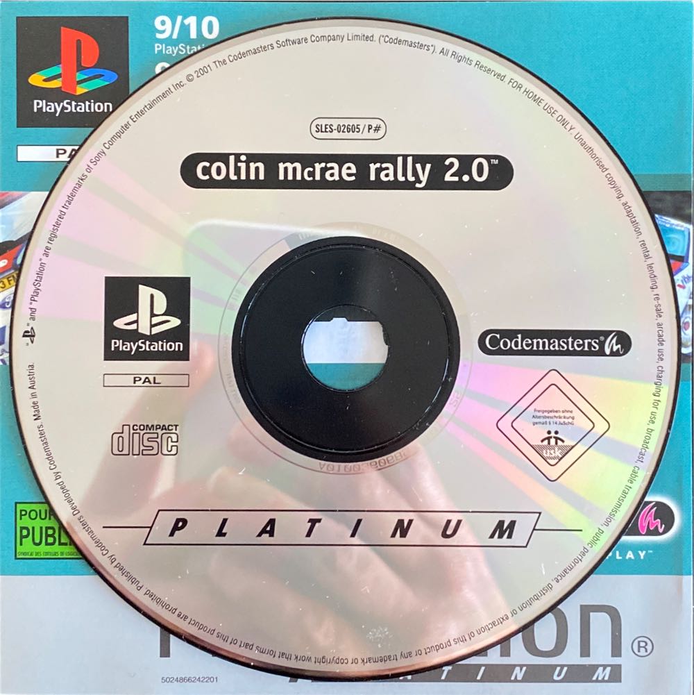 Colin Mcrae Rally 2.0 - Sony PlayStation (Code Masters - 2) video game collectible [Barcode 5024866321982] - Main Image 4