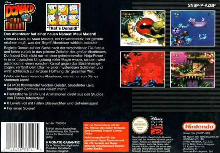 Donald Duck In Maui Mallard (loose) - Nintendo Super Famicom (Capcom - 1) video game collectible [Barcode 4976219144421] - Main Image 2
