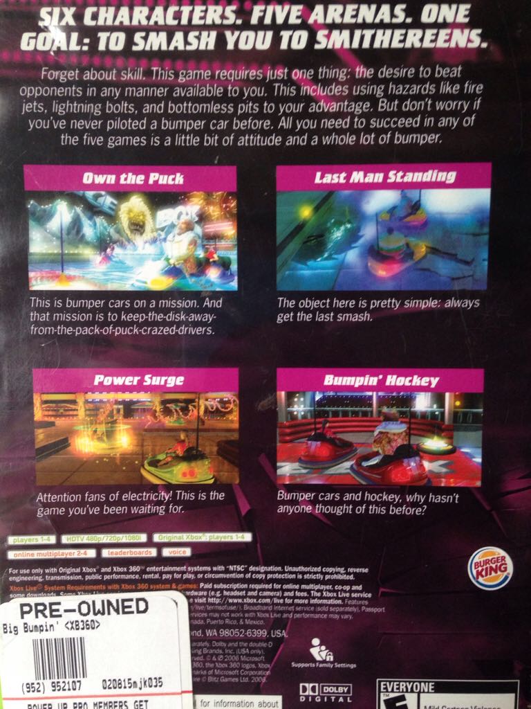 Big Bumpin - Microsoft Xbox 360 video game collectible - Main Image 2