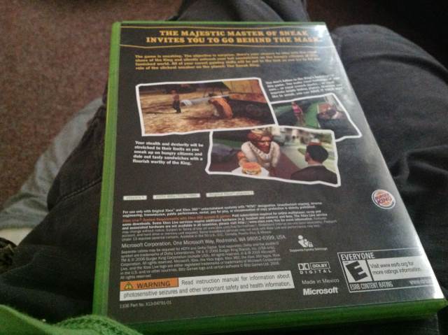 Sneak King - Microsoft Xbox 360 video game collectible - Main Image 2