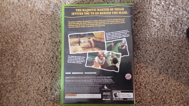Sneak King - Microsoft Xbox 360 (Microsoft - 1) video game collectible - Main Image 2