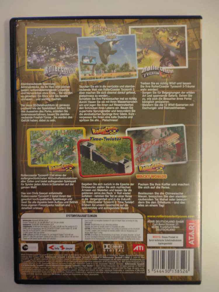 World of Rollercoaster Tycoon - PC video game collectible [Barcode 3546430138526] - Main Image 2