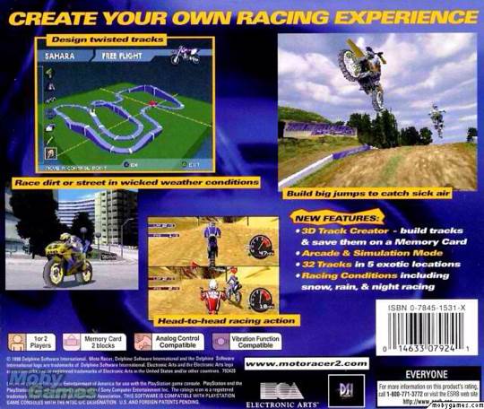 Moto Racer 2 - Sony PlayStation (Electronic Arts - 1-2) video game collectible [Barcode 5030931026331] - Main Image 2