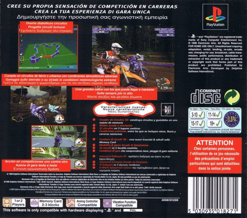 Moto Racer 2 - Sony PlayStation video game collectible [Barcode 5030945018278] - Main Image 2