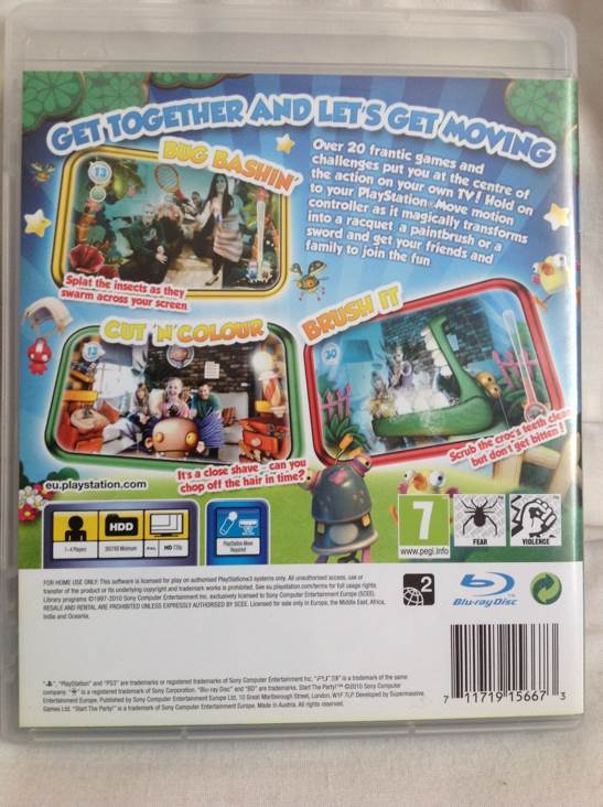 Start The Party! - Sony PlayStation 3 (PS3) (Sony Computer Entertainment - 4) video game collectible [Barcode 711719156673] - Main Image 2