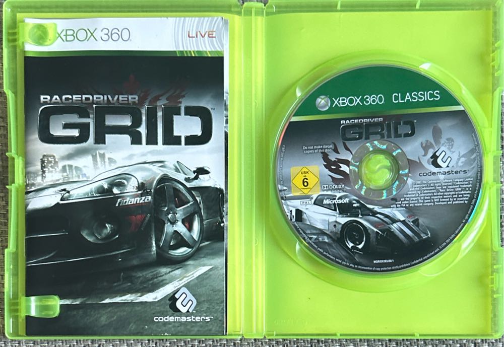 Race Driver Grid Reloaded : Classics - Microsoft Xbox 360 (Codemasters - 1) video game collectible [Barcode 5024866343465] - Main Image 3