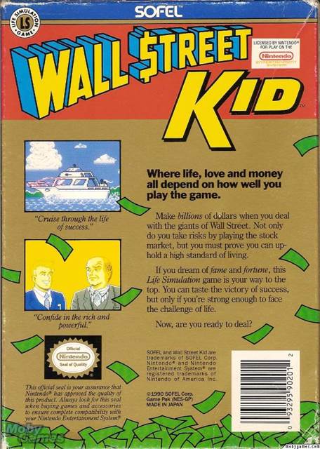 Wall Street Kid - Nintendo Entertainment System (NES) (SOFEL) video game collectible - Main Image 2