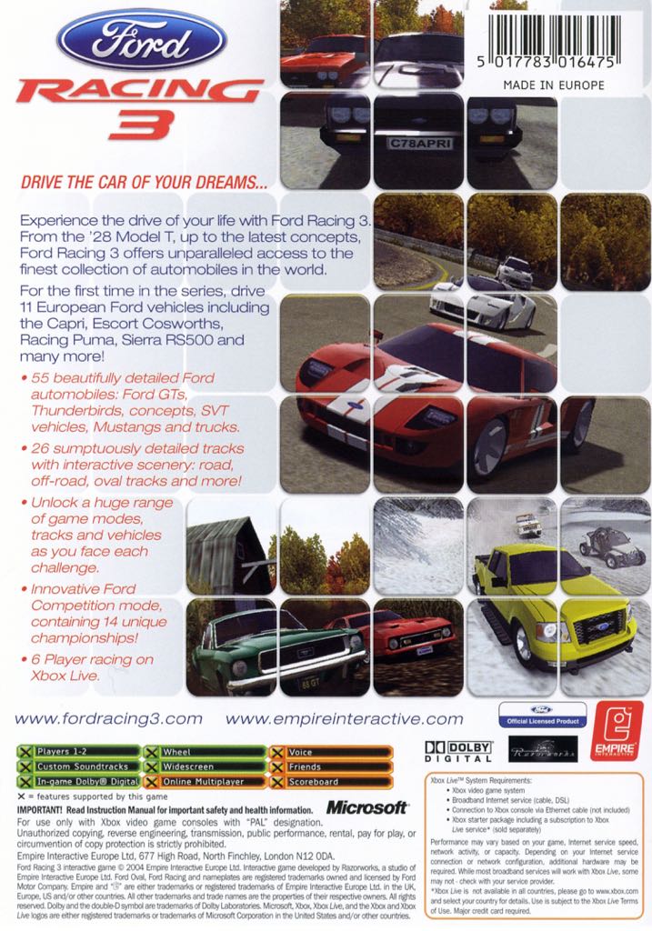 Ford Racing 3 - PC (Strategy First - 1) video game collectible [Barcode 07570162] - Main Image 2