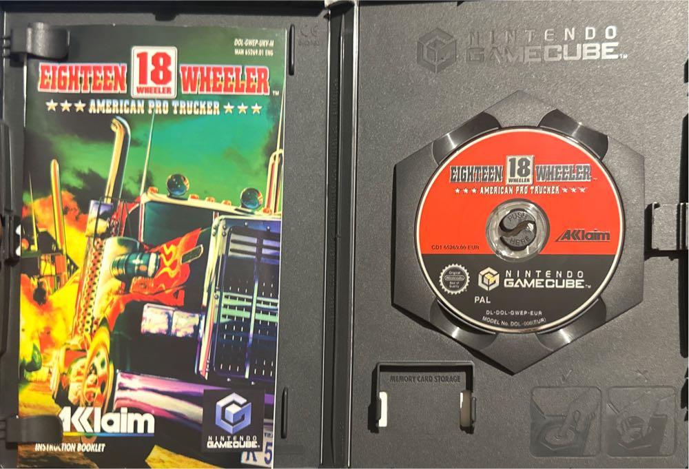 Eighteen 18 Wheeler : American Pro Trucker - Nintendo GameCube (Akklaim - 1-2) video game collectible [Barcode 3455196526938] - Main Image 3
