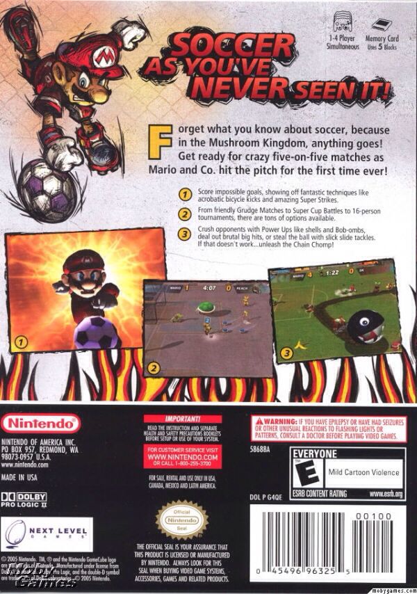 Mario Smash Football - Nintendo GameCube (Nintendo - 1-4) video game collectible - Main Image 2