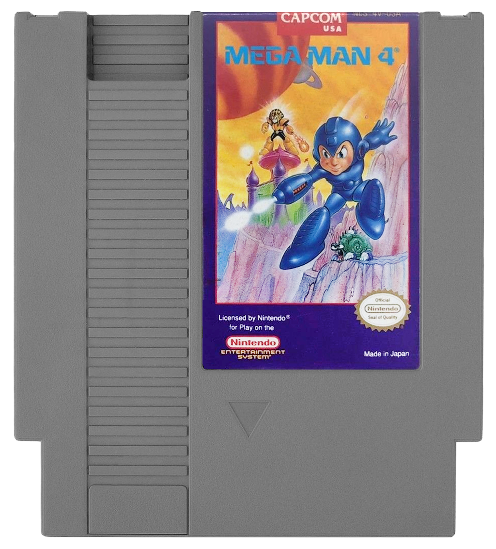 Mega Man 4 - Nintendo Entertainment System (NES) (Capcom - 1) video game collectible [Barcode 013388110308] - Main Image 3