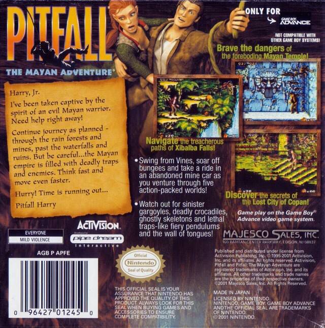 Pitfall: The Mayan Adventure - PC (Activision) video game collectible [Barcode 9789054322894] - Main Image 2