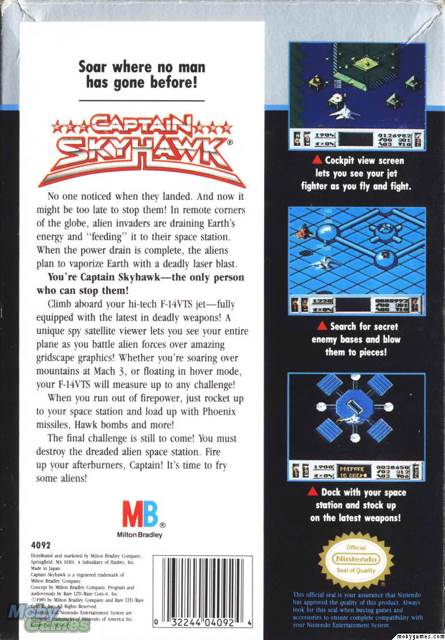 Captain Skyhawk - Nintendo Entertainment System (NES) (Nintendo - 1) video game collectible [Barcode 045496430078] - Main Image 2