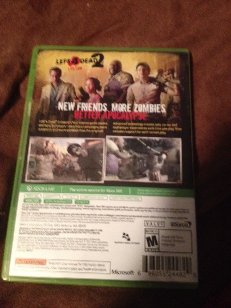 Left For Dead 2 - Microsoft Xbox 360 (Valve - 4) video game collectible [Barcode 696055244829] - Main Image 2