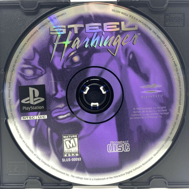 Steel Harbinger - Sony PlayStation (Mindscape - 1) video game collectible [Barcode 024294120718] - Main Image 3