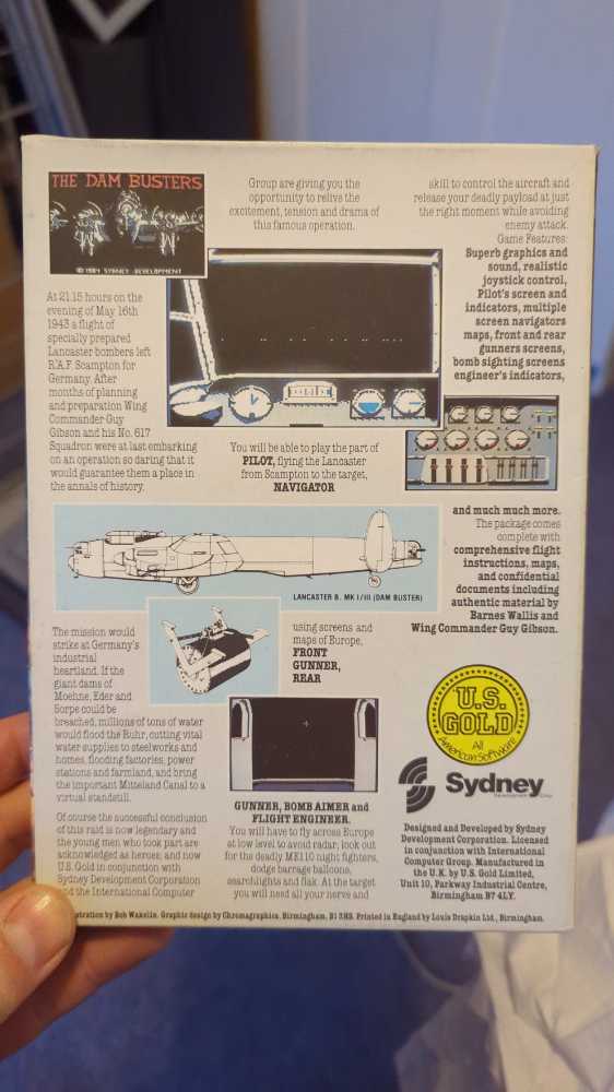 The Dam Busters - Sinclair ZX Spectrum (US Gold) video game collectible - Main Image 2