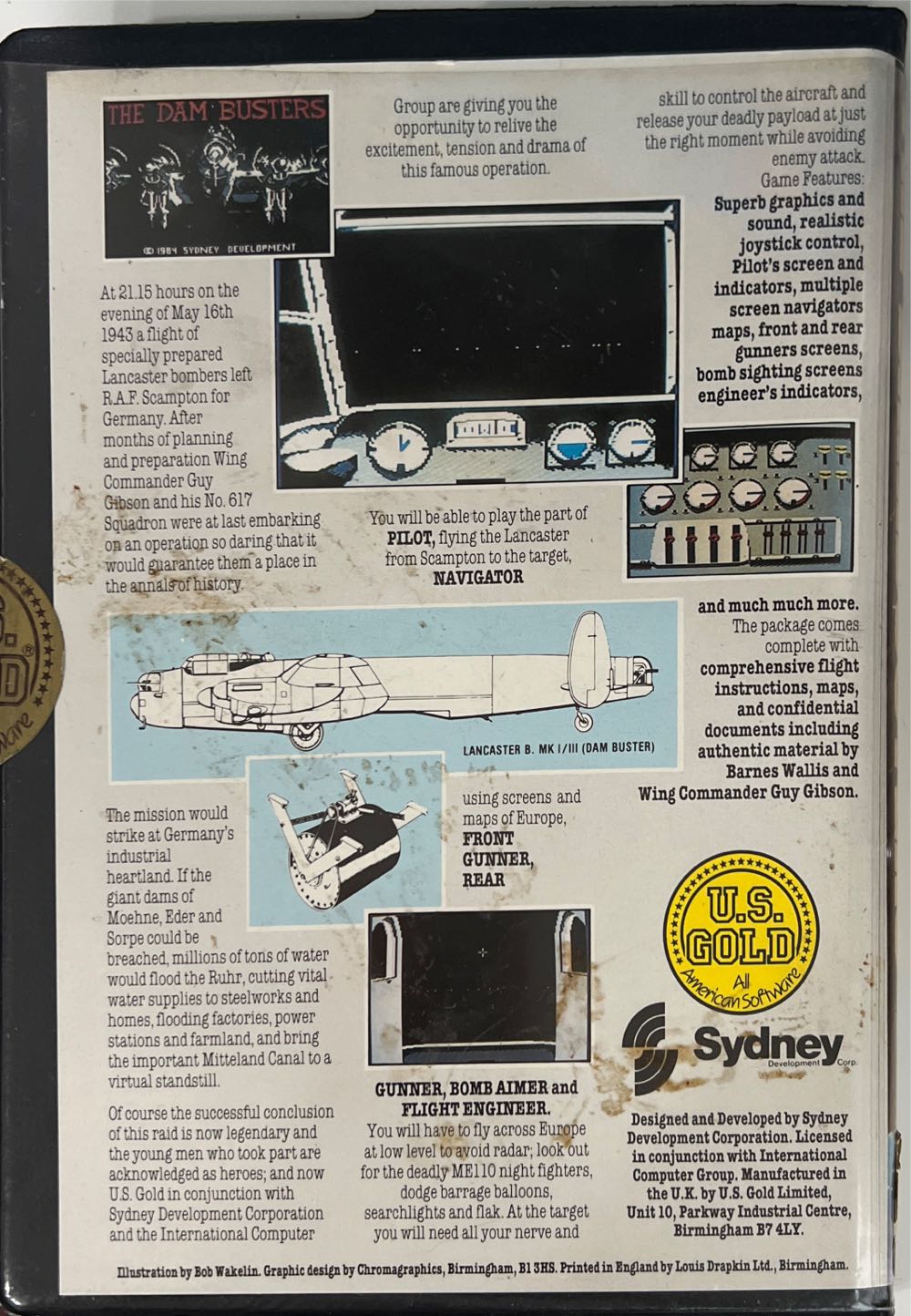 The Dam Busters - MSX video game collectible - Main Image 2