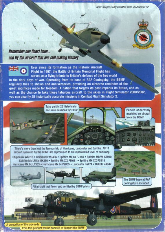 Battle Of Britain Memorial Flight - PC video game collectible [Barcode 5035063001478] - Main Image 2