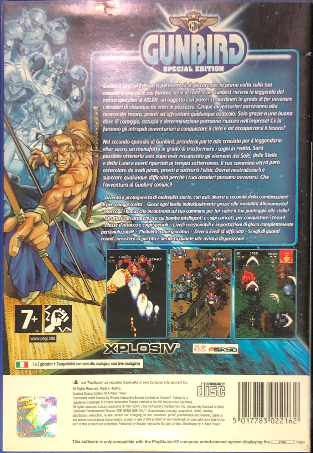 Gunbird Special Edition - Sony PlayStation 2 (PS2) (Xplosiv - 1-2) video game collectible [Barcode 5017783022162] - Main Image 2
