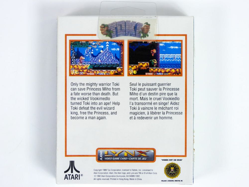Toki - Atari Lynx (Atari - 1) video game collectible - Main Image 2