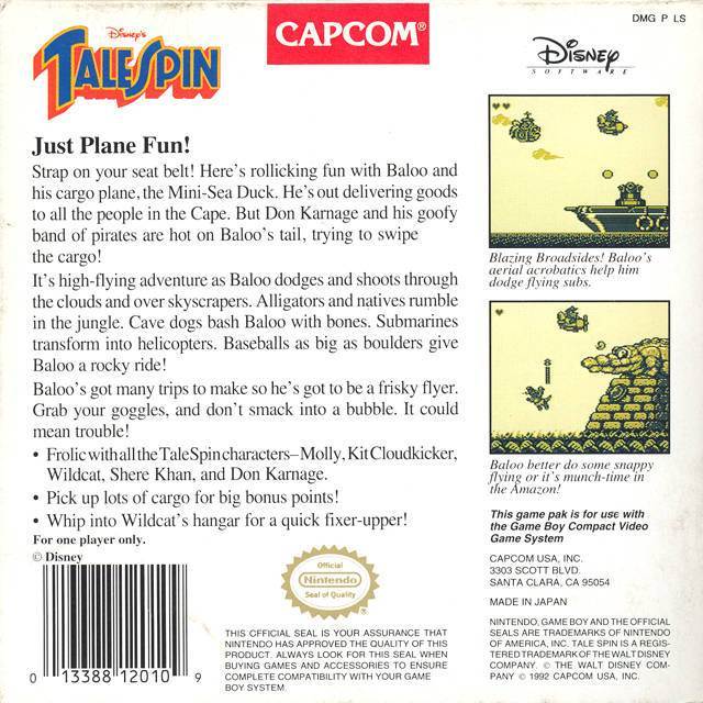 Talespin - Nintendo Game Boy video game collectible - Main Image 2