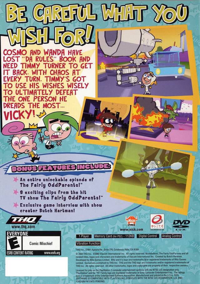 The Fairly OddParents! Breakin Da Rules - Nintendo GameCube video game collectible - Main Image 2